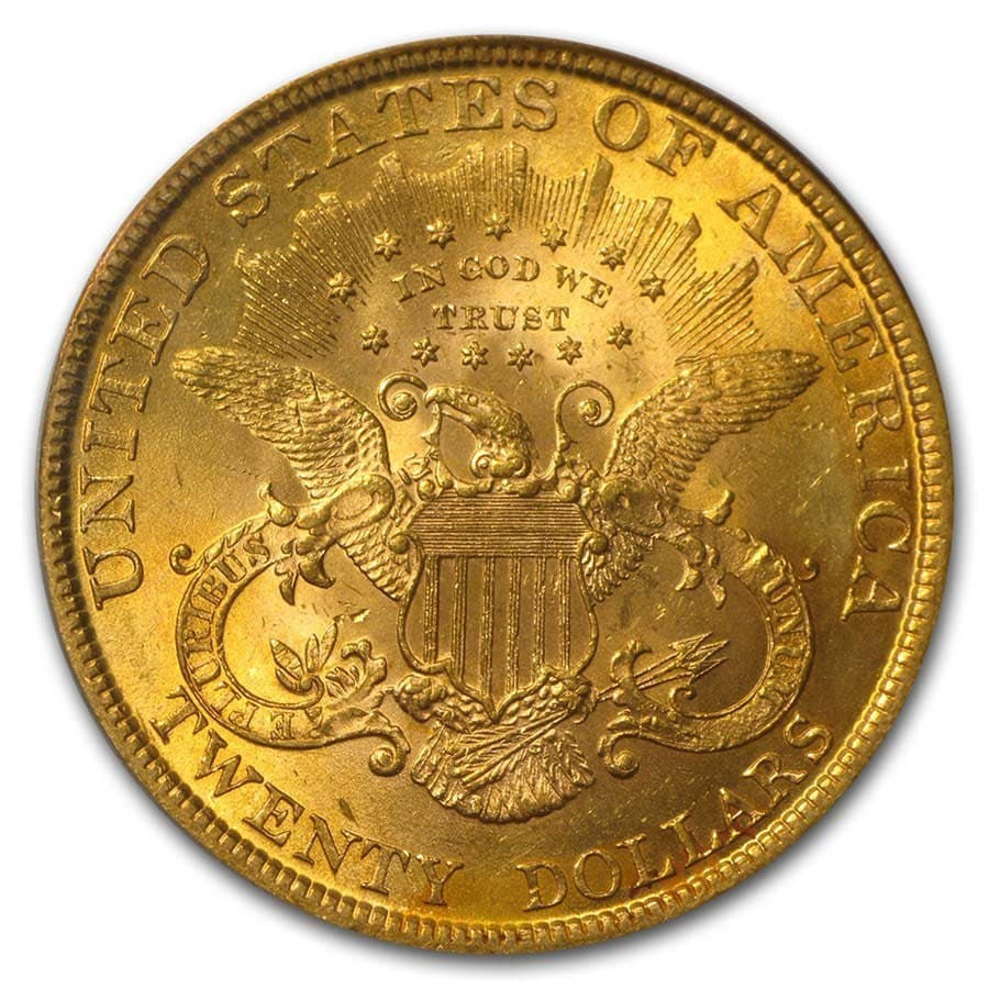 $20 Gold Double Eagle Liberty Head (Random Year) (Polished / Cleaned)