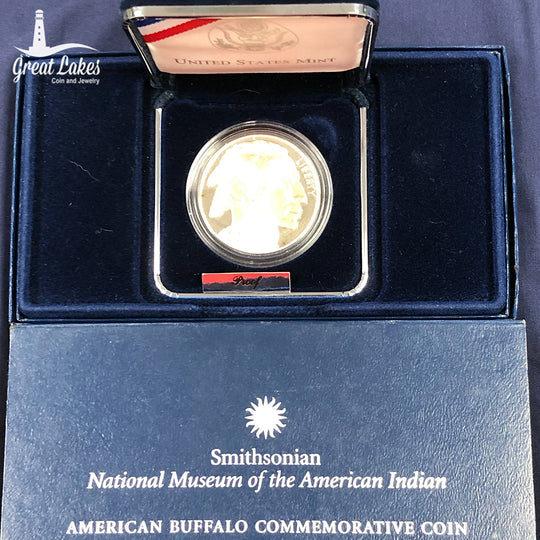 2001-P $1 Silver Commemorative Proof Buffalo (No CoA)