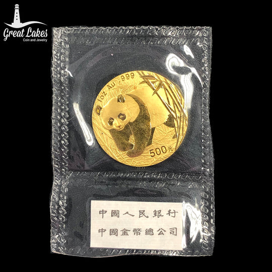 2001 Chinese 1 oz Gold Panda (BU)