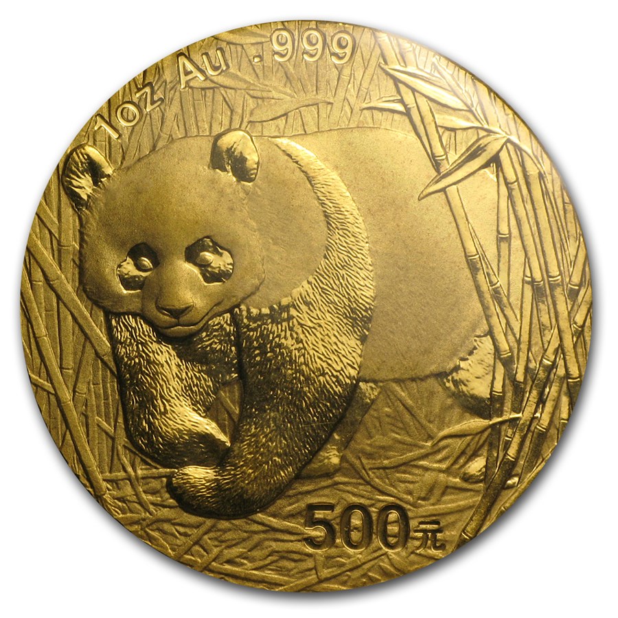 2001 Chinese 1 oz Gold Panda (BU)