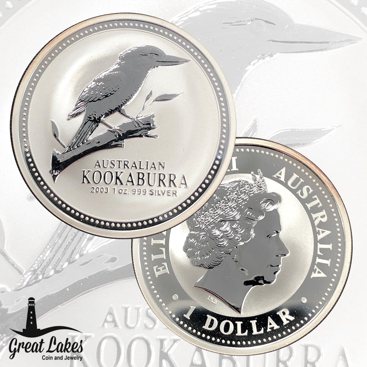 2003 Australia 1 oz Silver Kookaburra