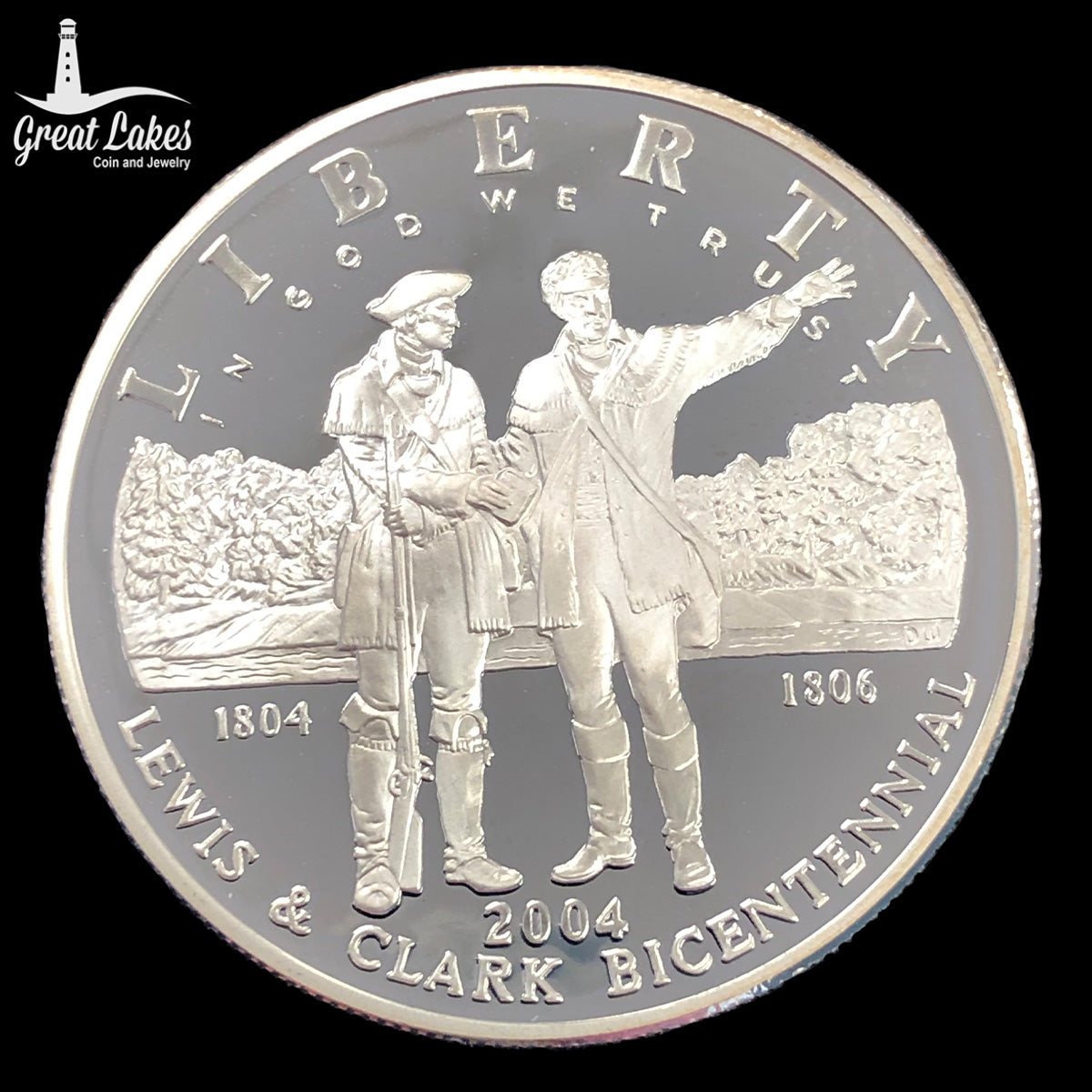2004-P Lewis and Clark Proof Commemorative Silver Dollar