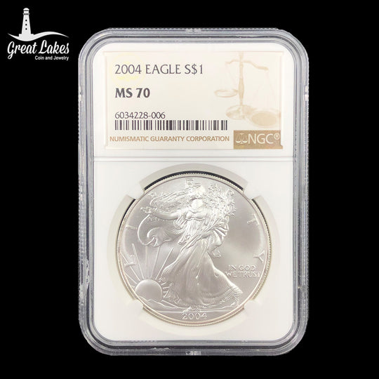 2004 1 oz American Silver Eagle NGC MS70