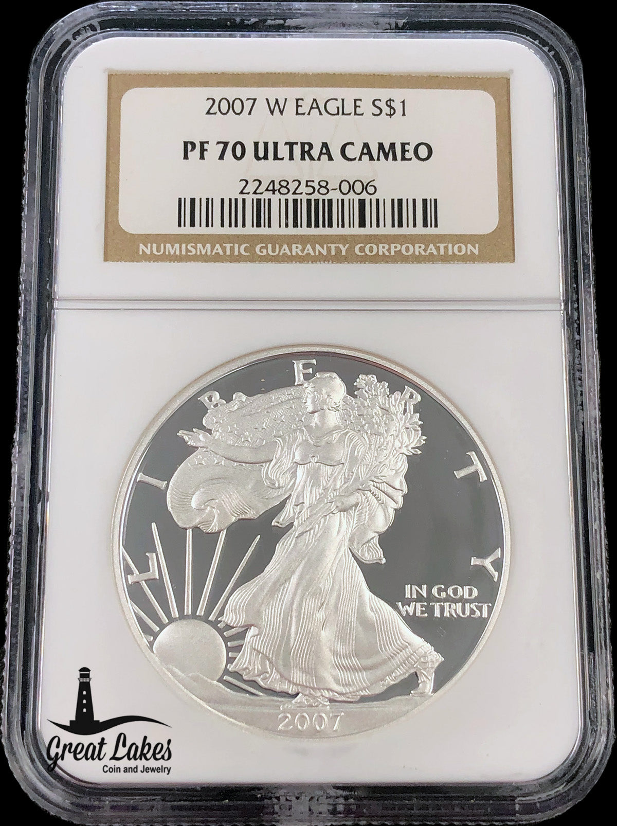 2007-W American Silver Eagle NGC PF70 Ultra Cameo
