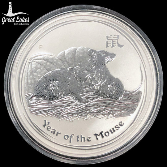 Perth Mint 2008 Year of the Mouse 1 oz Silver Coin