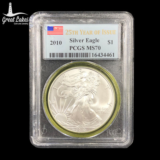 2010 1 oz American Silver Eagle PCGS MS70