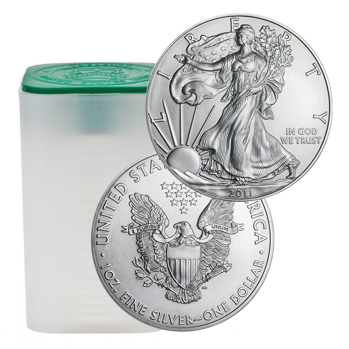 Tube of 2011 1 oz American Silver Eagles (20 Coins)