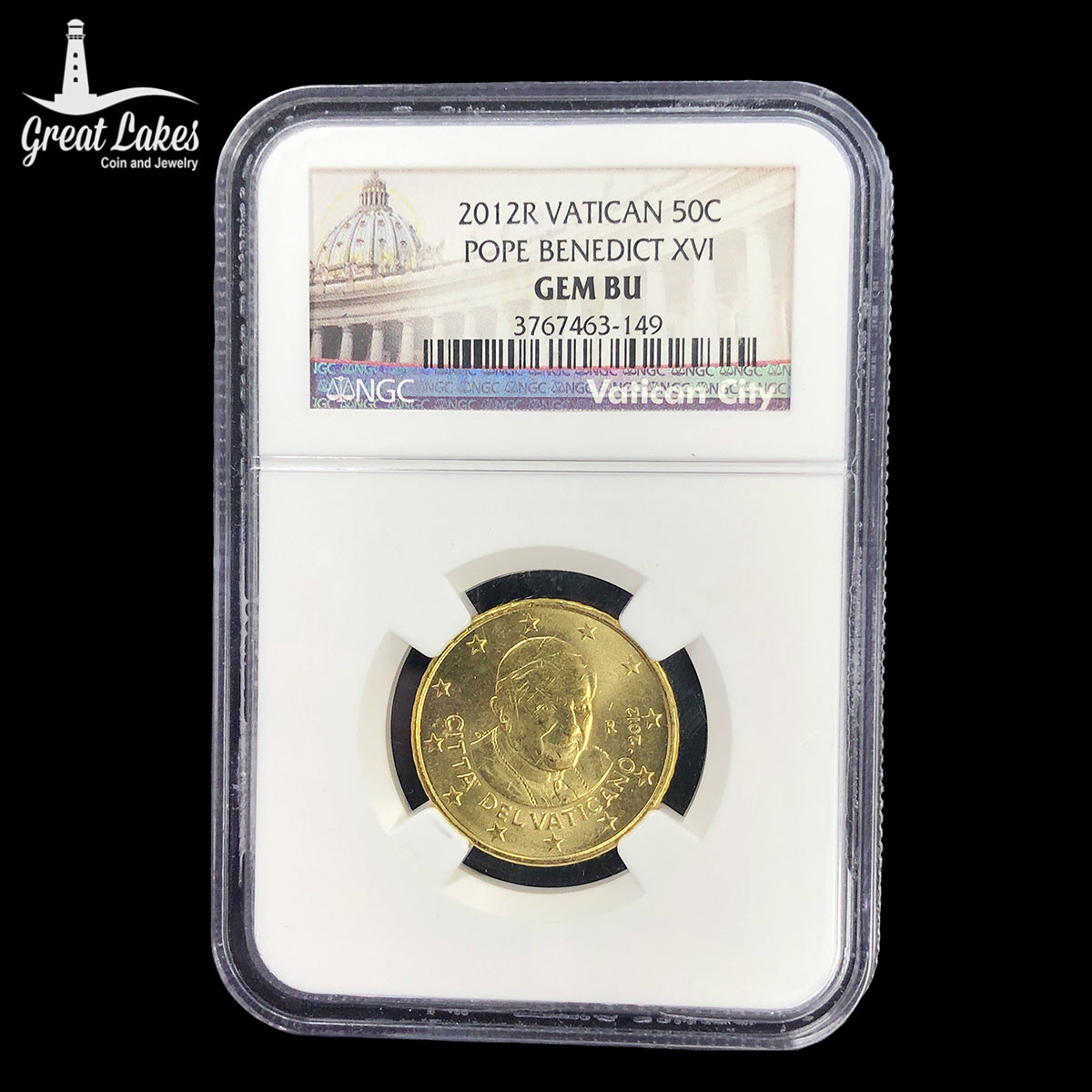 2012R Vatican 50C Pope Benedict XVI NGC Gem BU