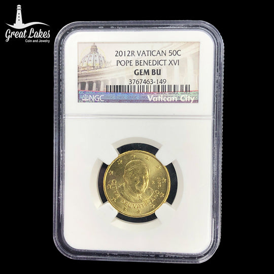 2012R Vatican 50C Pope Benedict XVI NGC Gem BU