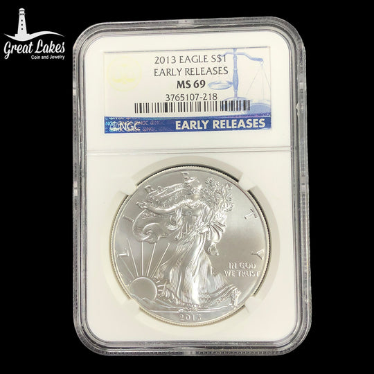 2013 1 oz American Silver Eagle NGC MS69 Early Release
