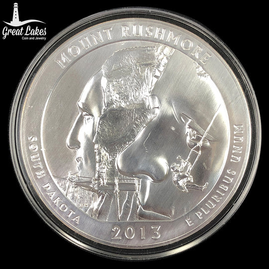 2013 5 oz Silver America the Beautiful Mount Rushmore (In Cap)