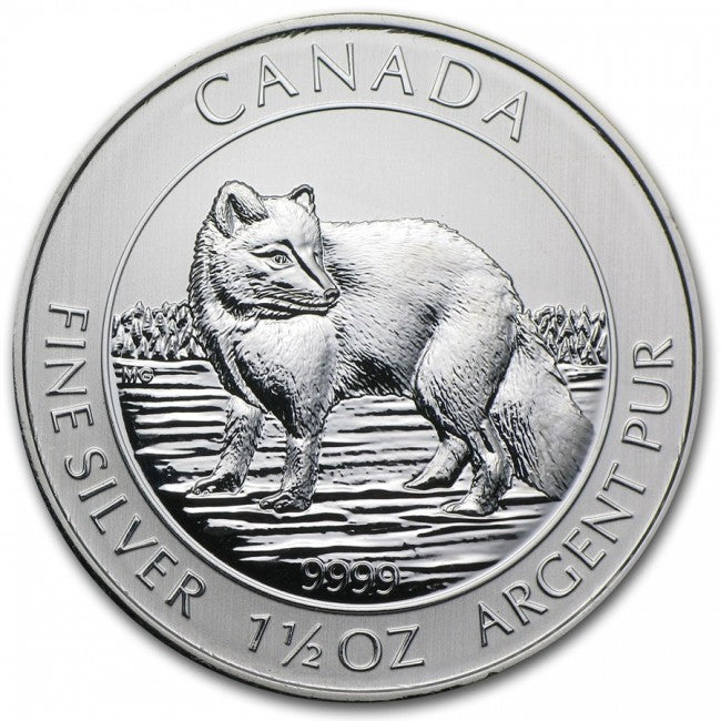 2014 Canadian 1.5 oz Silver Arctic Fox (Secondary Market)