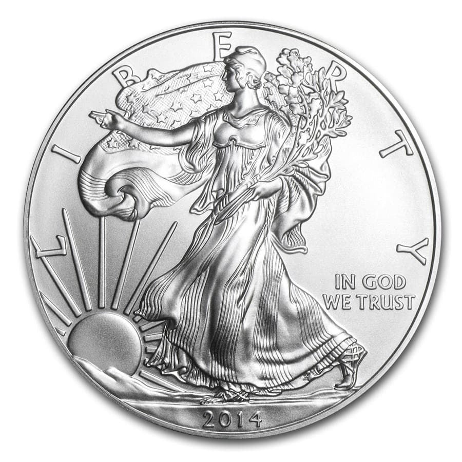 2014 1 oz American Silver Eagle (Tube of 20)