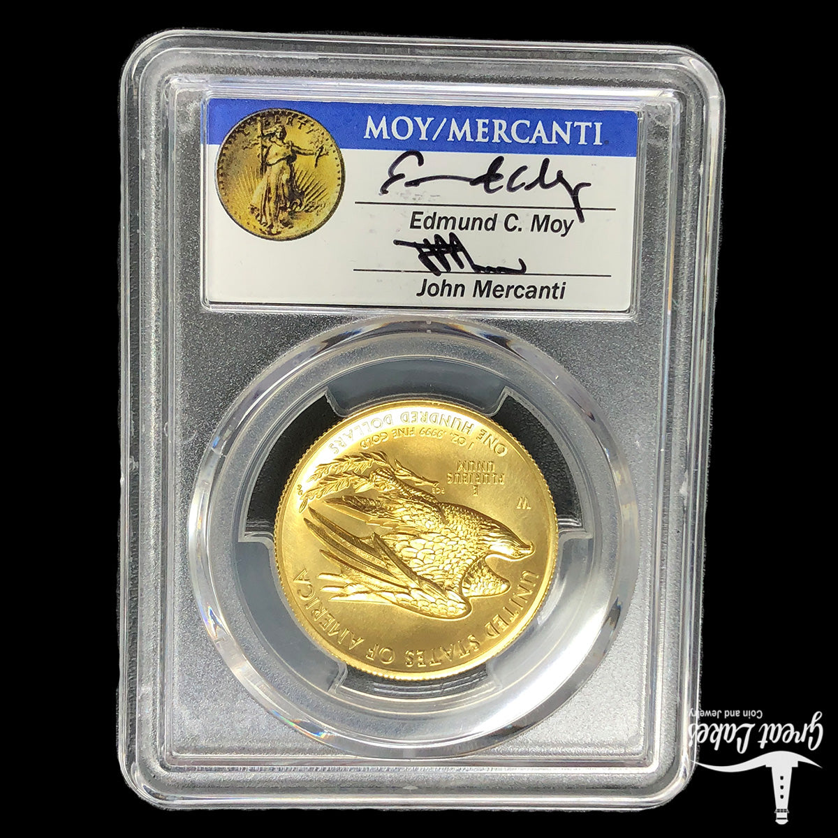 2015-W $100 High Relief 1 oz Gold American Liberty PCGS MS70 (FS) (Signed)