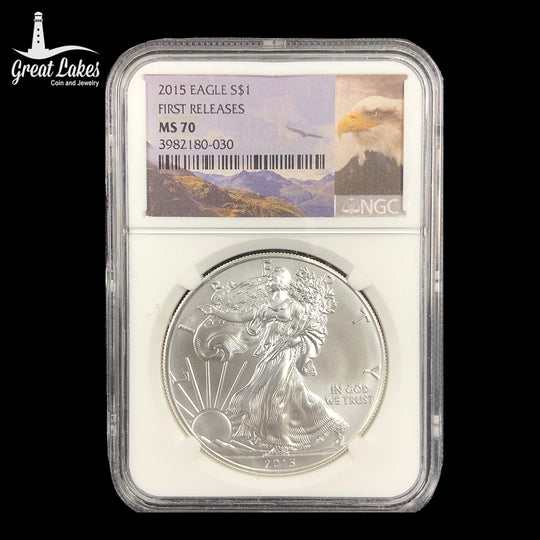 2015 1 oz American Silver Eagle NGC MS70 First Releases