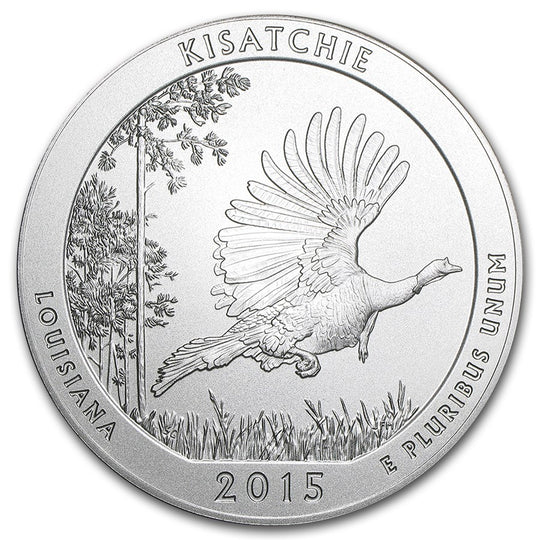 2015 America the Beautiful 5 oz Silver Kisatchie (With Box & CoA)