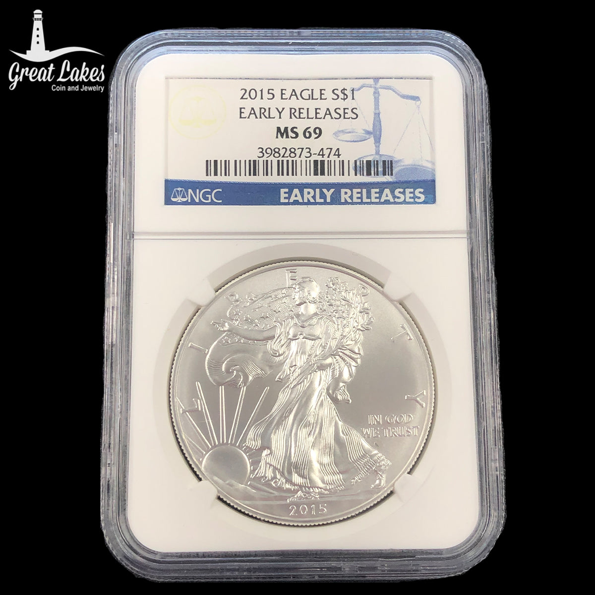 2015 1 oz American Silver Eagle Early Release NGC MS69