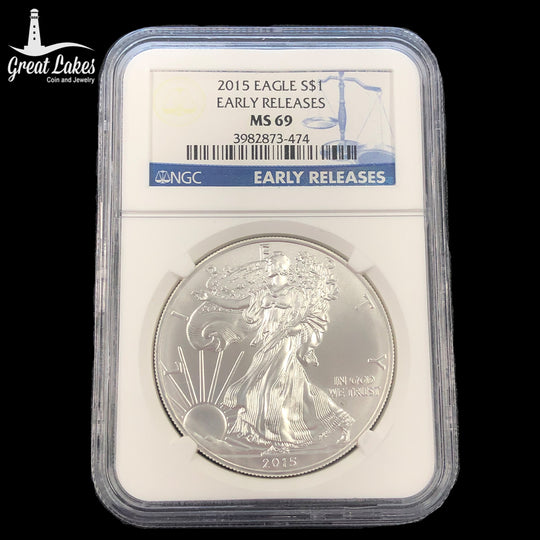 2015 1 oz American Silver Eagle Early Release NGC MS69