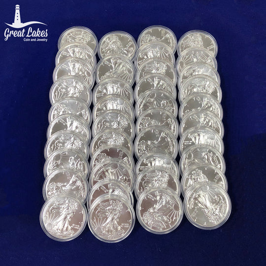 2016 1 oz American Silver Eagles (BU) (In Caps)
