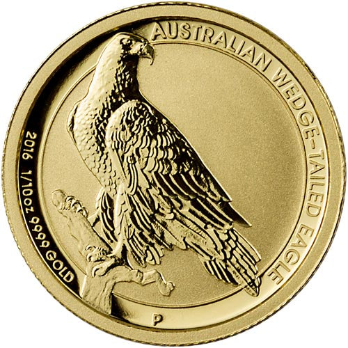 2016 Australia 1/10 oz Gold Wedge Tailed Eagle