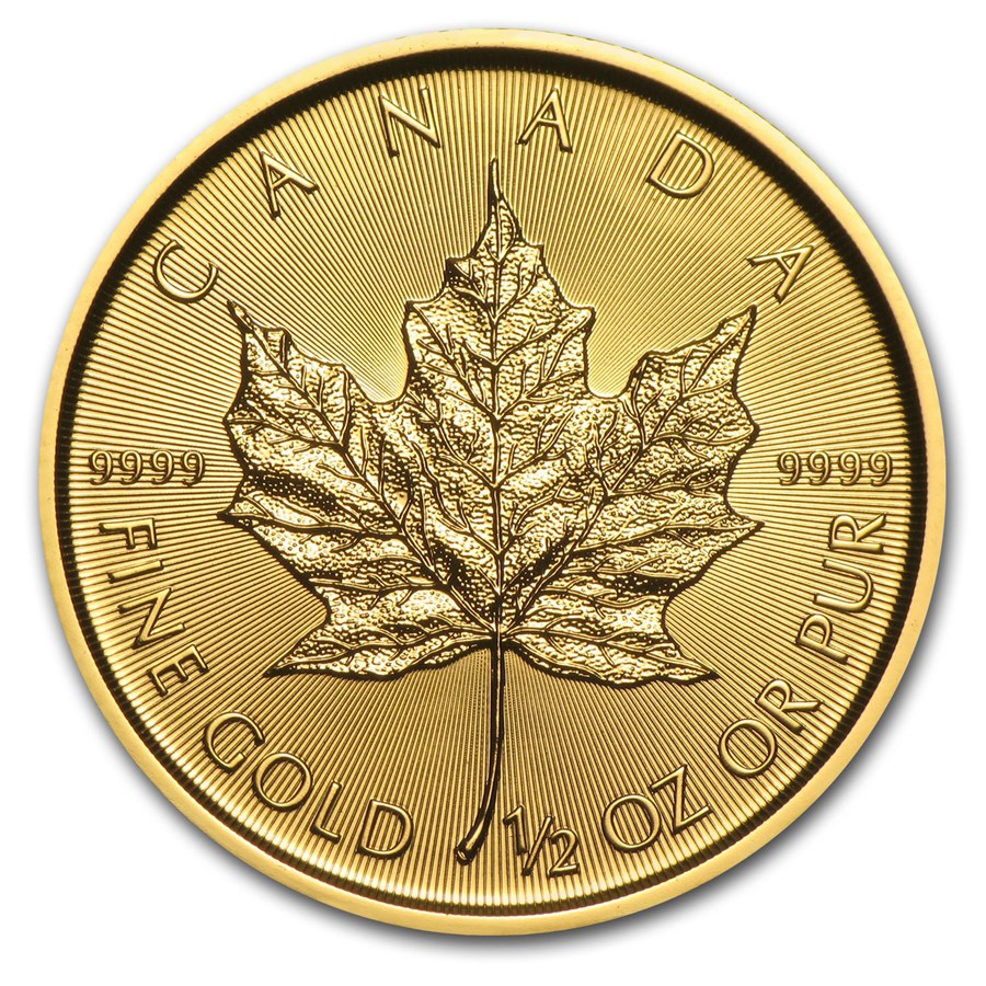 2017 1/2 oz Canadian Gold Maple (BU)