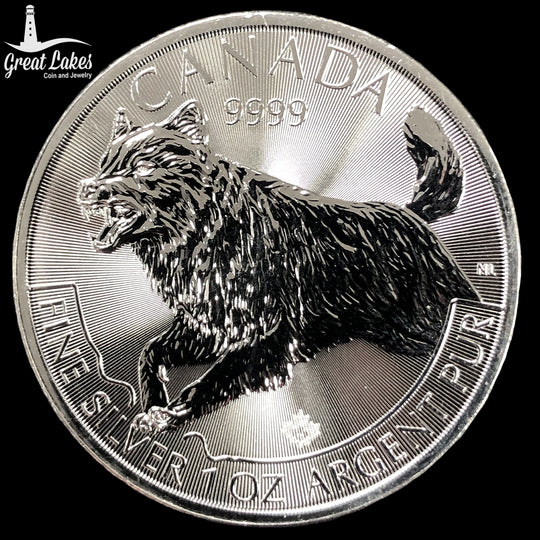 2018 Canadian Predator Series 1 oz Silver Wolf