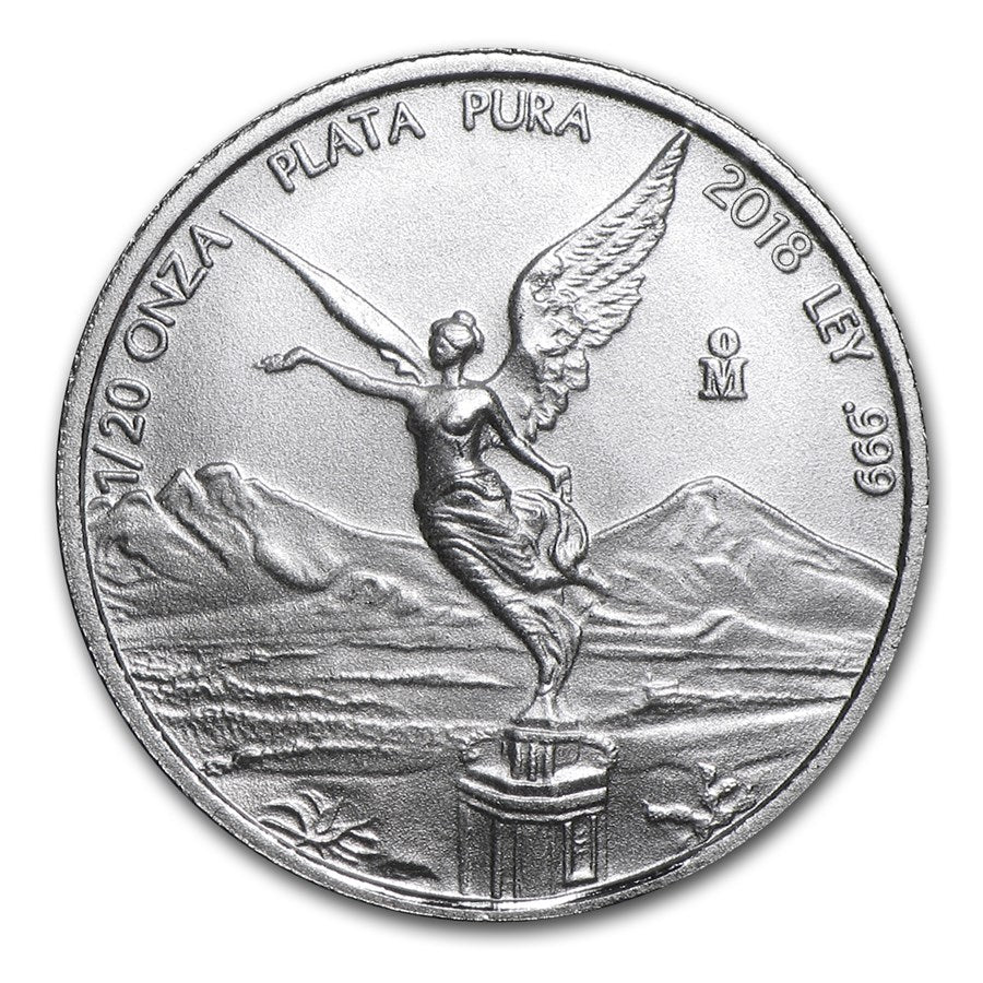 2018 Mexican 1/20 oz Silver Libertad (BU)