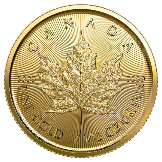 Canadian 1/10 oz Gold Maple (BU) (Random Year)