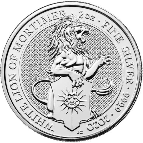 2020 2 oz Silver Queen’s Beast White Lion