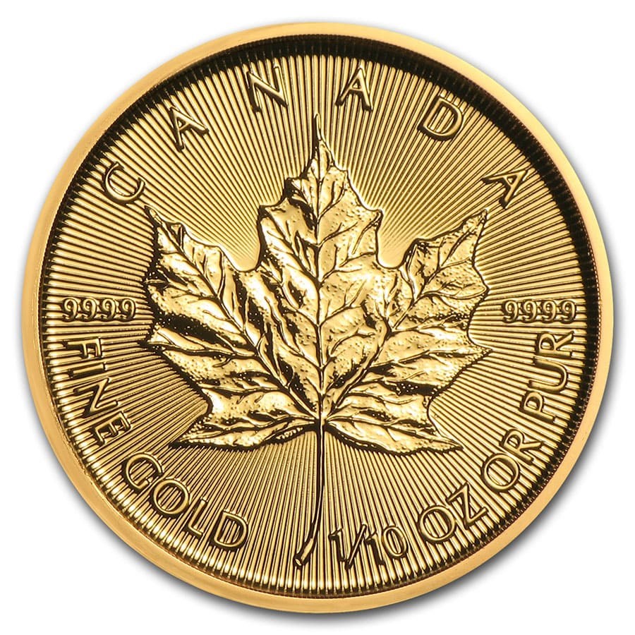 2020 Canadian 1/10 oz Gold Maple (BU)