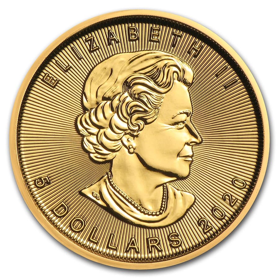 2020 Canadian 1/10 oz Gold Maple (BU)