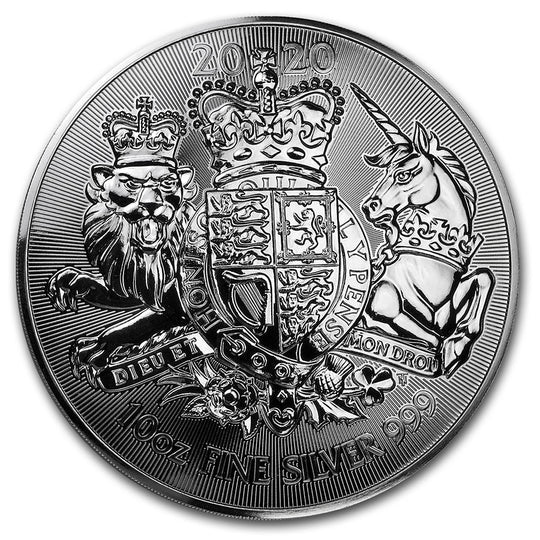 2020 10 oz Silver The Royal Arms BU