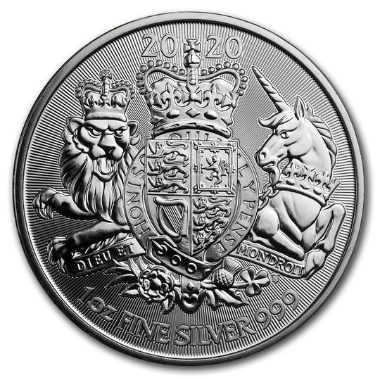 2020 1 oz Silver The Royal Arms BU