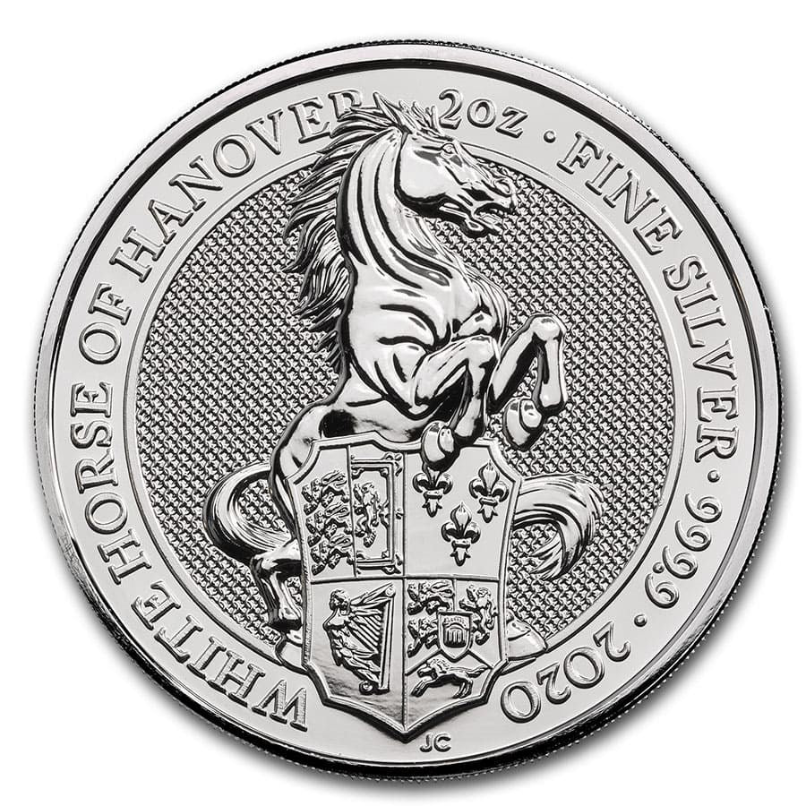 2020 2 oz Silver Queen&#39;s Beasts The White Horse (4384036421655)