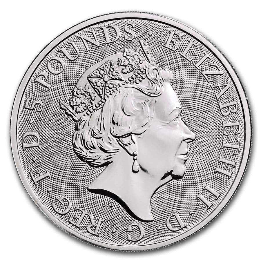 2020 2 oz Silver Queen&#39;s Beasts The White Horse (4384036421655)