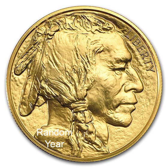 1 oz American Gold Buffalo (BU) (Random Year)