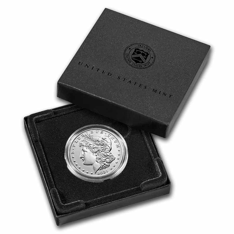 2021 O Morgan Silver Dollar (with Box &amp; CoA)