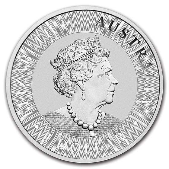Tube of 2021 Australian 1 oz Silver Kangaroos (BU) (25 Coins)