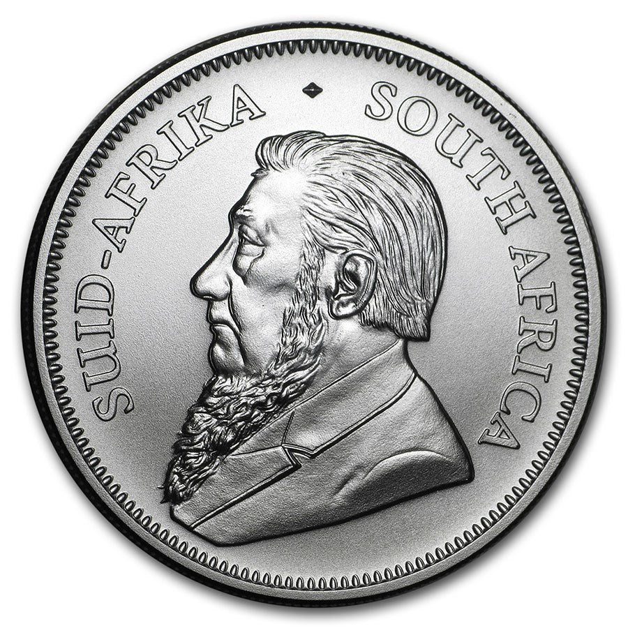 South African 1 oz Silver Krugerrand (BU) (Random Year)