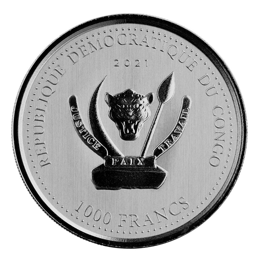 Scottsdale Mint 2021 Congo Shoebill Stork 1 oz Silver Coin (BU)
