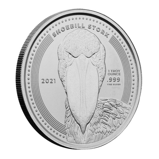 Scottsdale Mint 2021 Congo Shoebill Stork 1 oz Silver Coin (BU)