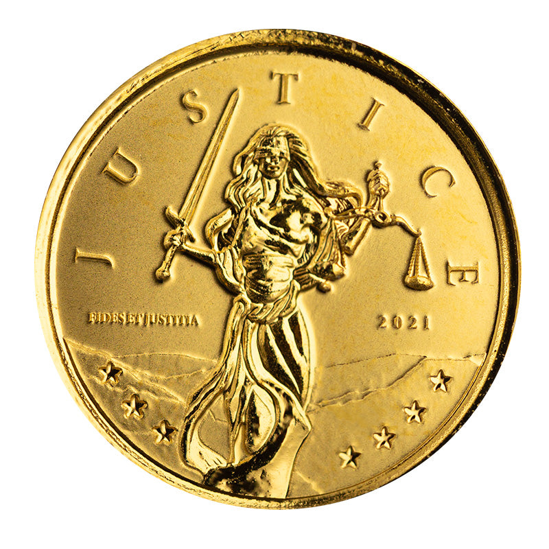 Scottsdale Mint 2021 Gibraltar Lady Justice 1/10 oz Gold Coin