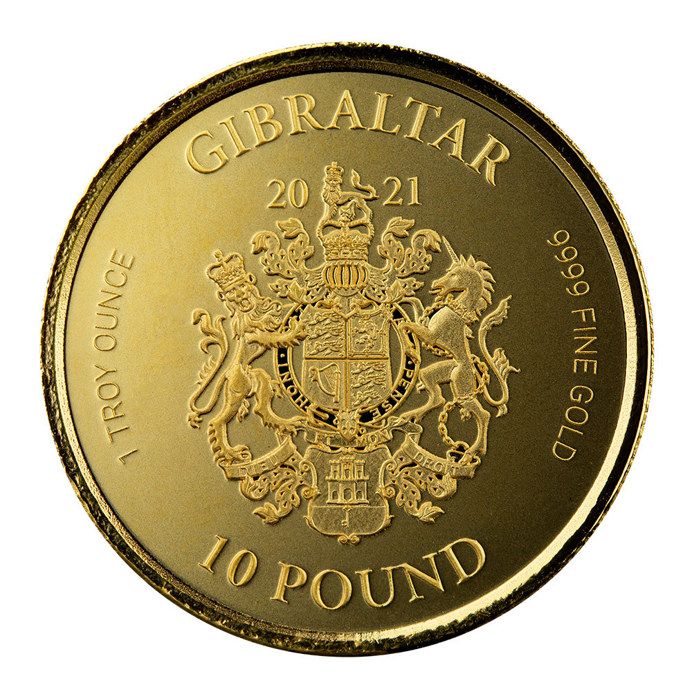 Scottsdale Mint 2021 Gibraltar Lady Justice 1 oz Gold Coin