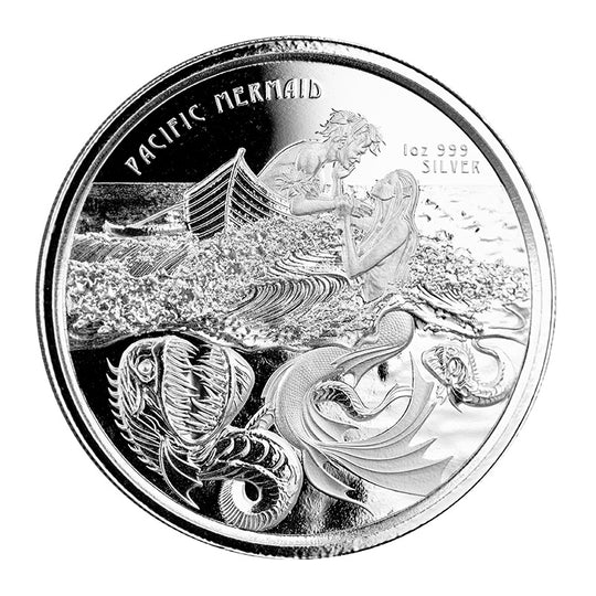 Scottsdale Mint 2021 Samoa Pacific Mermaid 1 oz Silver Coin