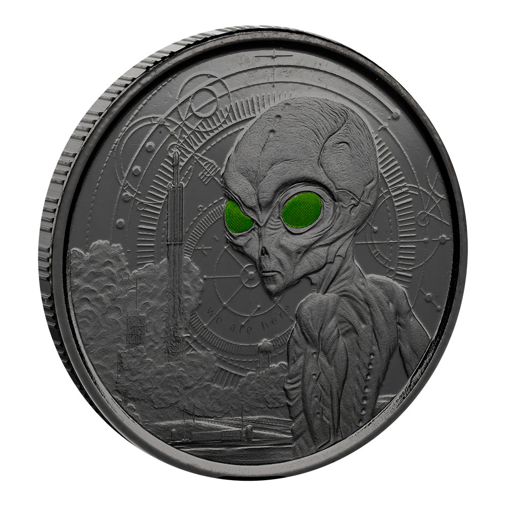 Scottsdale Mint 2021 Ghana Alien 1/2 oz Silver Coin Set