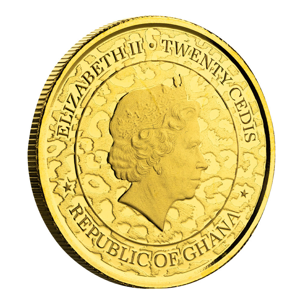 Scottsdale Mint 2021 Ghana African Leopard 1 oz Gold Coin