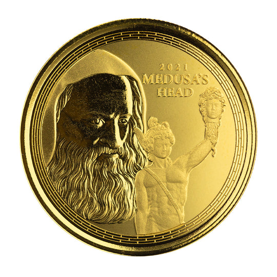 Scottsdale Mint 2021 Perseus With The Head of Medusa 1 oz Gold Proof Coin