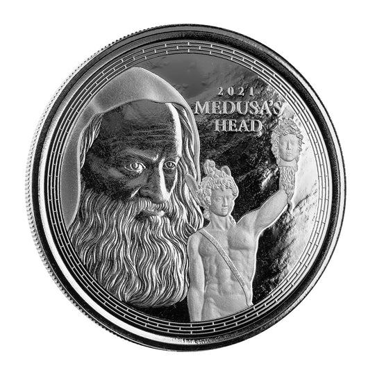 Scottsdale Mint 2021 Perseus With The Head of Medusa 1 oz Silver Proof Coin