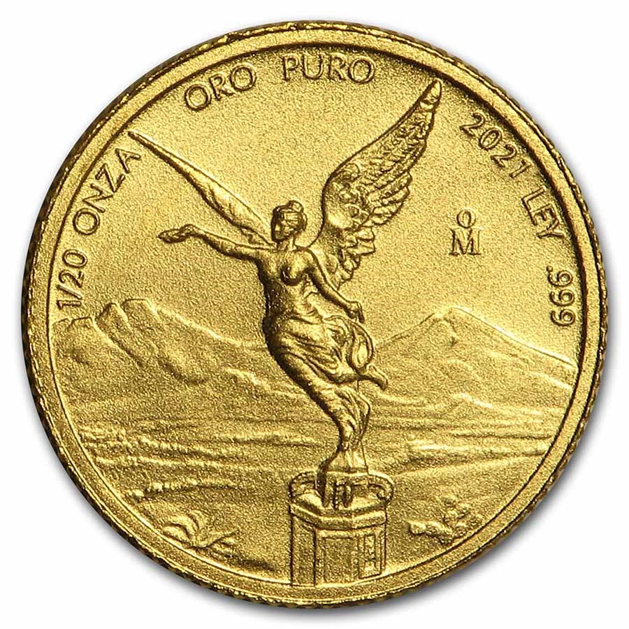2021 Mexican 1/20 oz Gold Libertad (BU)