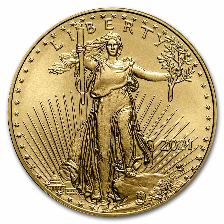2021 1 oz American Gold Eagle (BU) (Type 2)